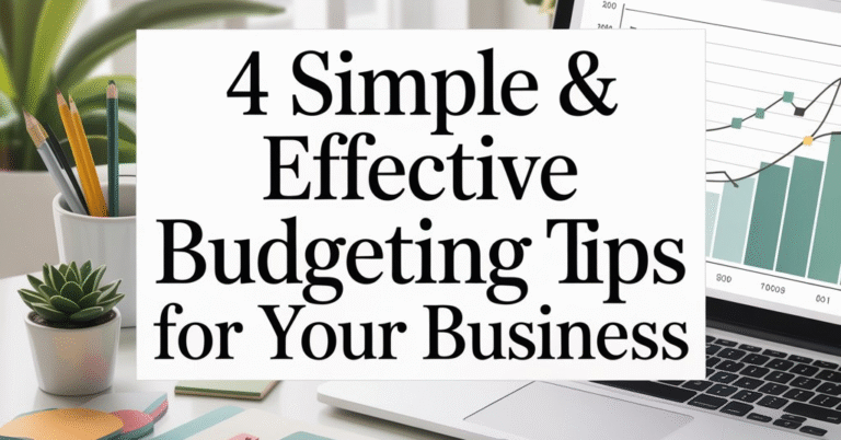 4 simple and effective budgeting tips for your business