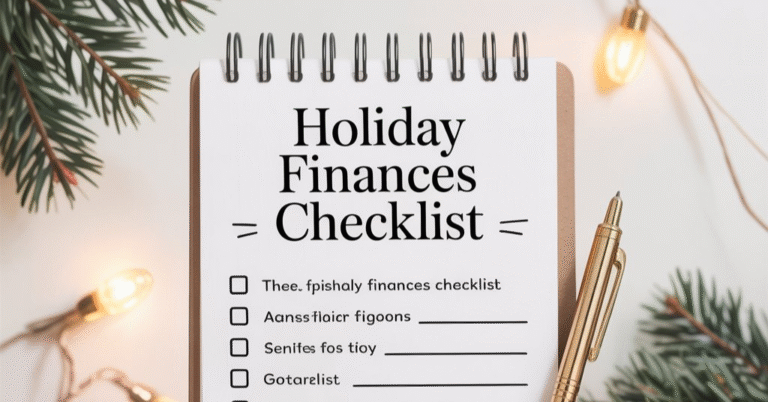 holiday finances checklist