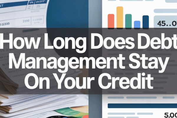how long does debt management stay on your credit