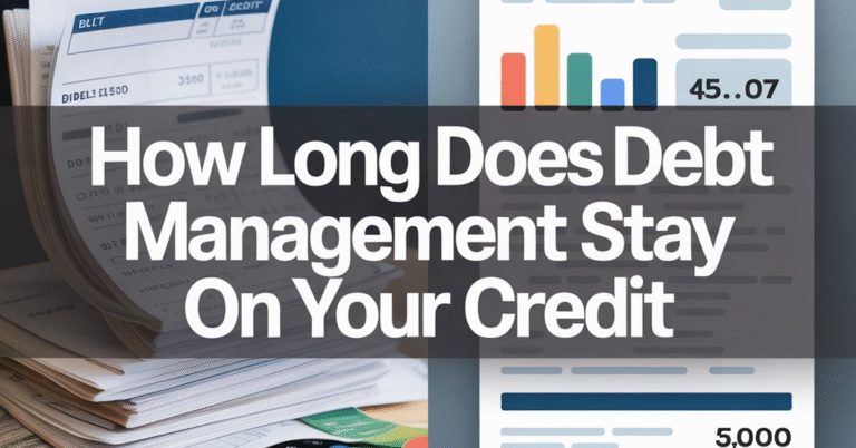how long does debt management stay on your credit