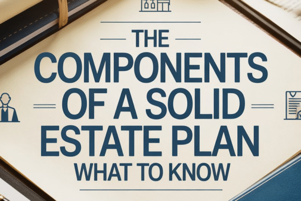 the components of a solid estate plan what to know