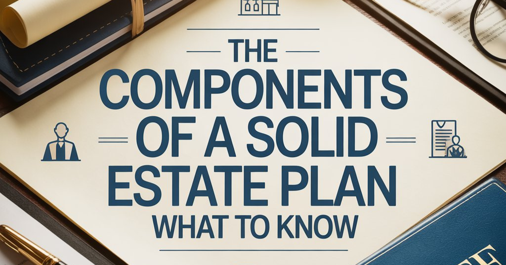 the components of a solid estate plan what to know