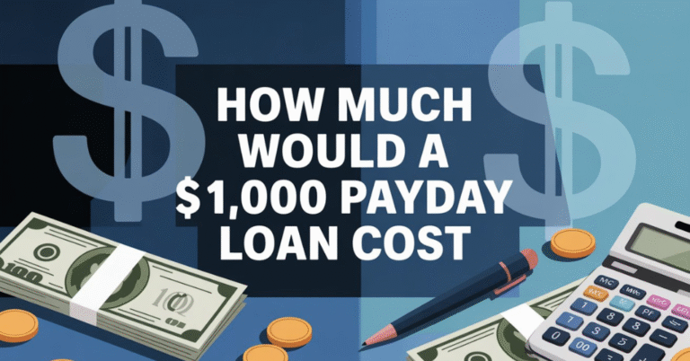 how much would a $1,000 payday loan cost