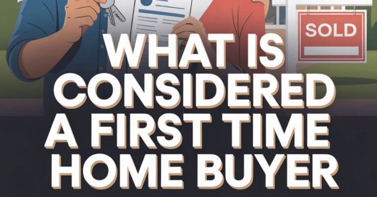 what is considered a first time home buyer