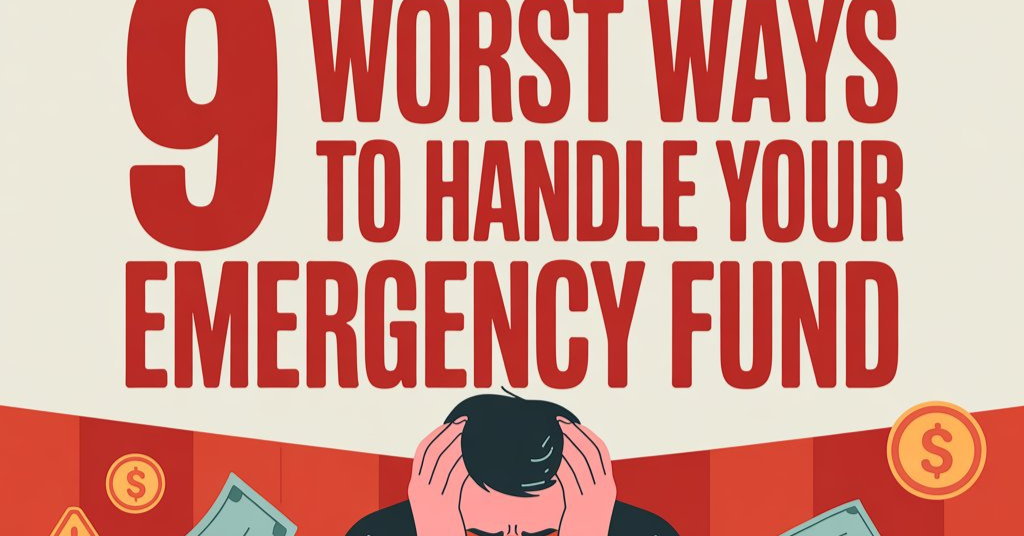 9 Worst Ways to Handle Your Emergency Fund