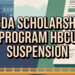 USDA Scholarship Program HBCU Suspension