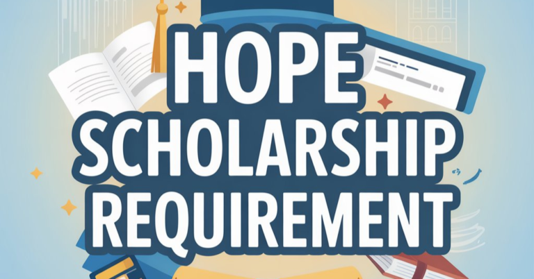 Hope Scholarship Requirement