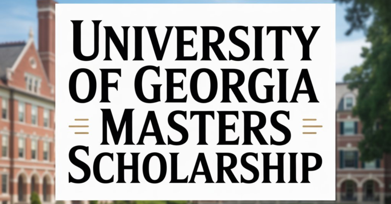 University of Georgia Masters Scholarship