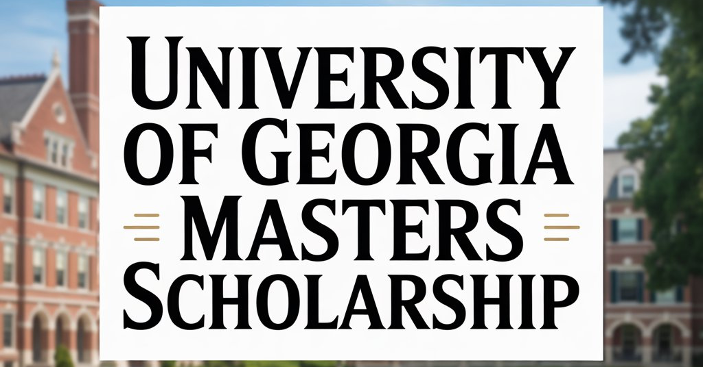 University of Georgia Masters Scholarship